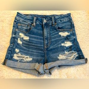 American eagle high waisted stretch shorts Sz 4